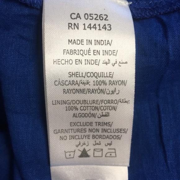 💙NWOT Blue Bohemian Inspired Dress - Picture 7 of 10